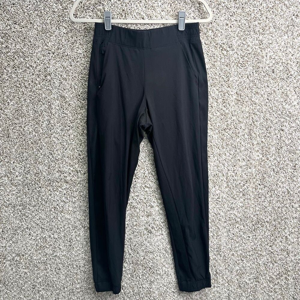 Athleta Joggers Women's 2 Brooklyn Black Legacy Mid‎ Rise Pull On